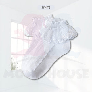 Baby Lace Socks Baby Girl Stokin Budak Perempuan Sarung Kaki Baby Socks Kids Socks Girl Stokin Kanak Kanak Perempuan