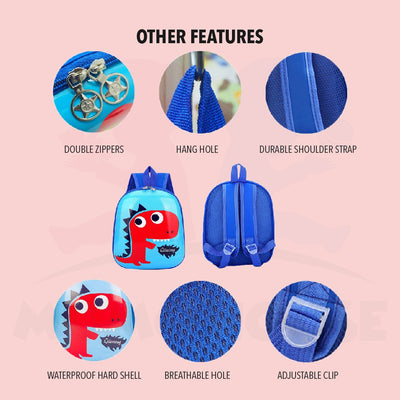 Kids Children ABS Hardcase Backpack Pre School Bag Beg Sekolah Tadika Budak Kanak kanak