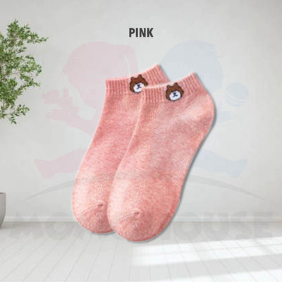 Maternity Stocking Bear Cartoon Confinement Socks Cute Sock Sleeping Socks Winter Socks Stokin Pantang (MWSB)