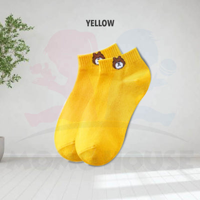 Maternity Stocking Bear Cartoon Confinement Socks Cute Sock Sleeping Socks Winter Socks Stokin Pantang (MWSB)