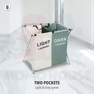 Foldable Laundry Basket Bag Laundry Besar Dirty Laundry Basket Large Cloth Basket Baju Kotor Dobi Bakul Pakaian Kotor洗衣篮