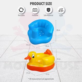 Inflatable Baby Sofa Learn Training Seat Baby Seat Bath Dining Lunch Chair