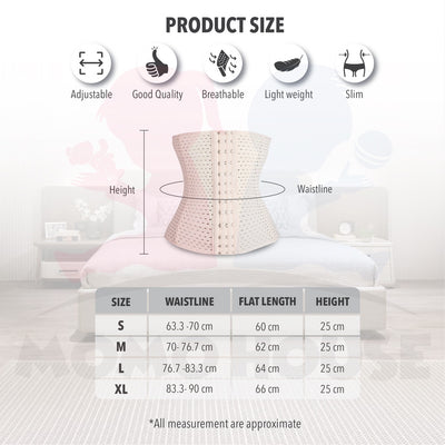 Ultra Slim Corset Bengkung Body Shaping Waist Girdle Tummy Control Slimming Belt