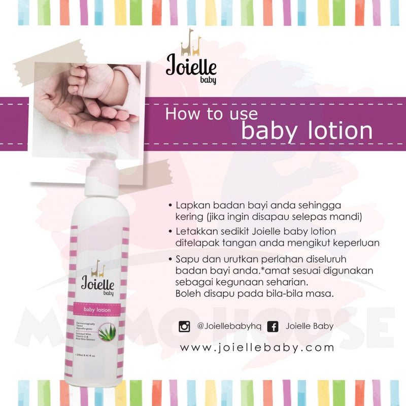 Joielle Baby Lotion (250ml)