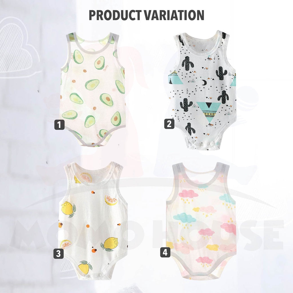 Soft Cotton Eyelet Romper Baby Baju Lubang (MMR03)