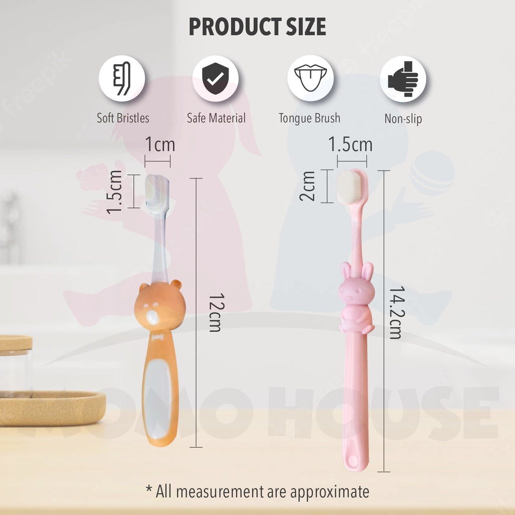 Kid Toothbrush Ultra Soft Children's Toothbrush Cartoon Kids Girls Boys Toothbrush Oral Hygiene Toothpaste1-12 yrs old