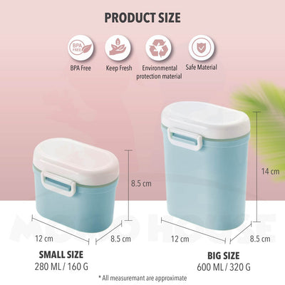 Baby Milk Powder Container Feeding Case Box Portable Formula Dispenser with Scoop BPA Free Food Storage