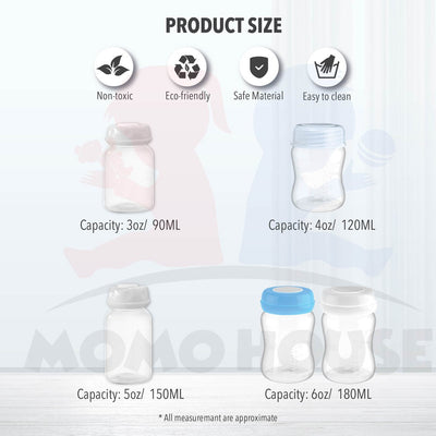 3oz/ 4oz/ 5oz/ 6oz Breastmilk Storage Bottle Breast Milk Breastfeeding Bottle