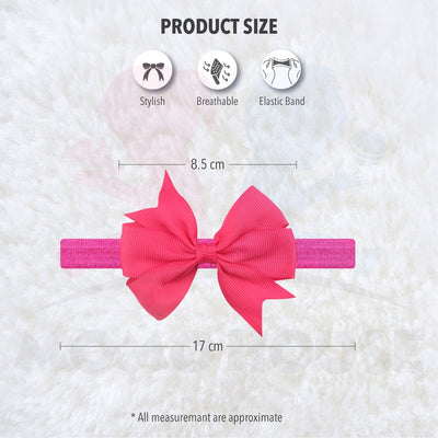 Baby Girls Nylon Hair Bows Elastic Headband Fashion Hair Accessories for Kids Infants Toddlers