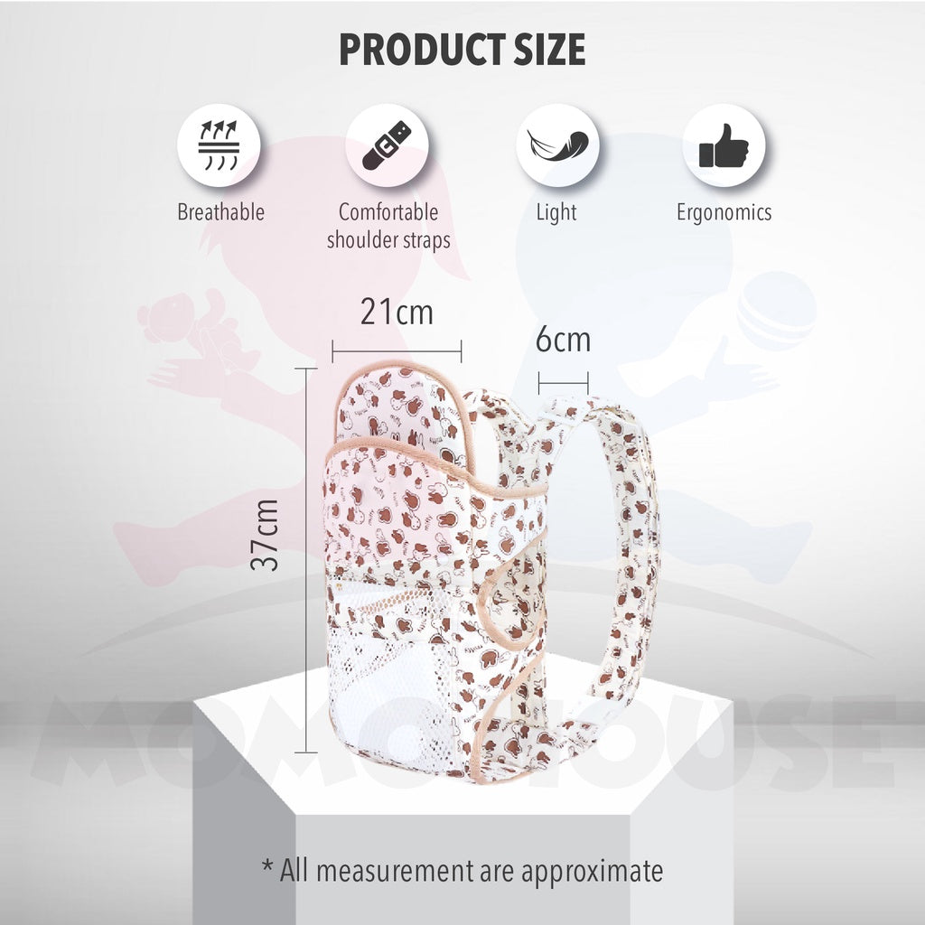 Baby Carrier With Net Baby Kangaroo Bag Ergonomic Adjustable Baby Sling Carrier Sling Backpack Pouch Wrap