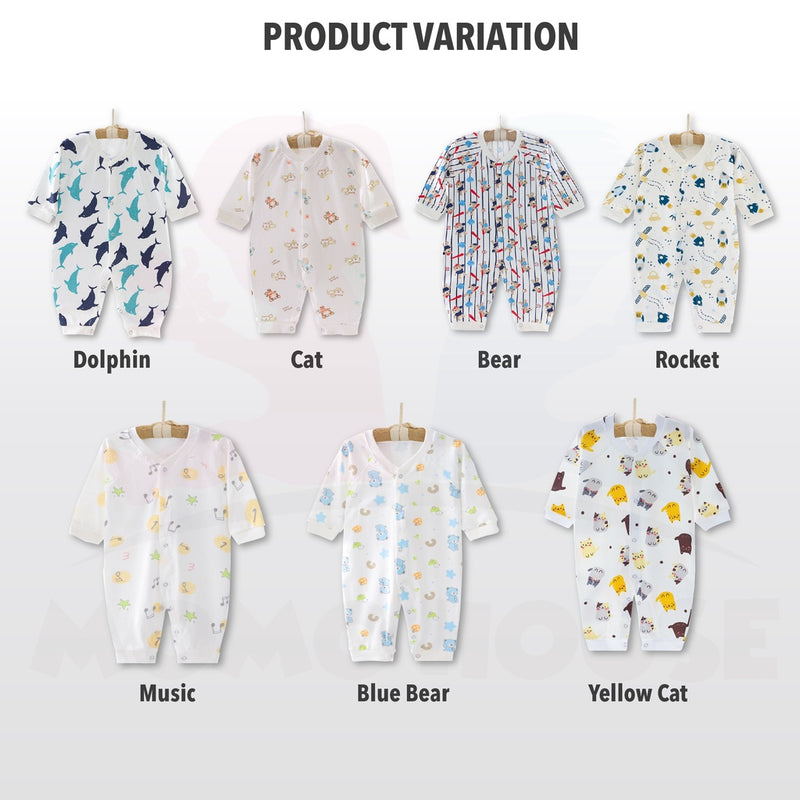 Premium Cotton Baby Romper Jumpsuit with Cute Cartoon - 1 pcs (MMR01)