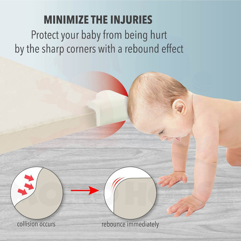 Baby Edge Protector Soft Rubber Hurt Prevention Edge Corner Guards Baby Bumper Edge Strip L-Shape U-Shape Safety Corner