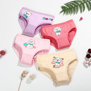 4pcs/set Baby Girl Underwear Cotton Soft Kids Girl Cotton Underwear Panties Seluar Dalam Budak Perempuan