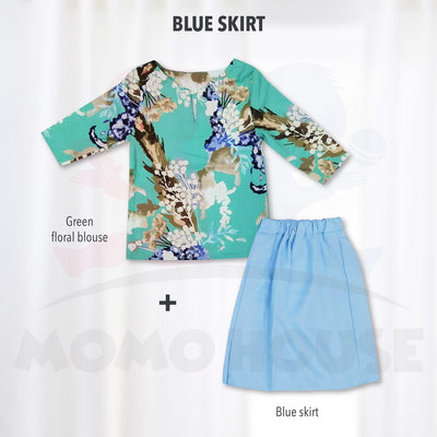 Momo House Baju Raya Baju Kurung Moden Kanak Kanak Baju Budak Perempuan Baju Raya Budak Kids Kurung (BRG001)