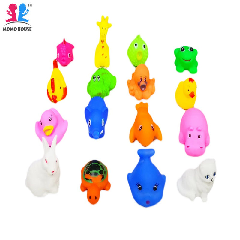 Cute Animal Bath Mini Toys 12pcs (Random Pick)