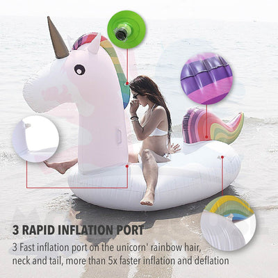 Inflatable Giant Rainbow Unicorn Float High Quality 180CM