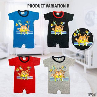 Baby Romper Newborn Jumpsuit With Cartoon Design Baju Short Sleeve Clothing (895A & 895B & 895C & 895E)