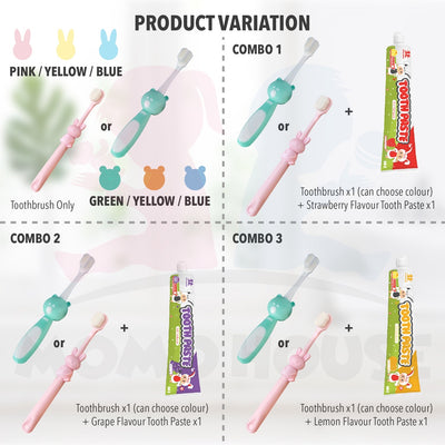 Kid Toothbrush Ultra Soft Children's Toothbrush Cartoon Kids Girls Boys Toothbrush Oral Hygiene Toothpaste1-12 yrs old