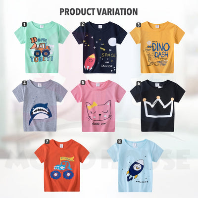 Newborn T-Shirt Baby Boy Girl Unisex Short Sleeve Shirt With Cute Cartoon T-shirt Comel Bayi Kanak Kanak ( MYB046 )