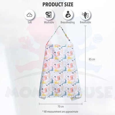 Breastfeeding Nursing Cover With Net Cotton Apron Shawl Cloth Blanket