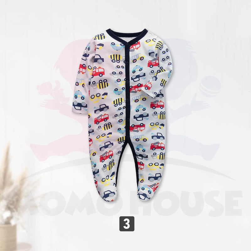 Newborn Baby Jumpsuit Boy & Girl Cute Design Long Sleeve 100% Cotton Jumpsuit Baju Kanak-Kanak Romper Jumpsuit ( MYB041)