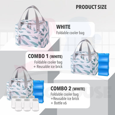 Premium Foldable Cooler Bag For Breastmilk Storage Bag Bottle Feeding Breast Pump Thermal Cooler Lunch Bag