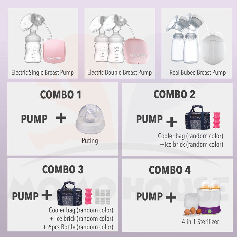 Real Bubee Breast Pump & Momo House Breast Pump Combo Combo Set