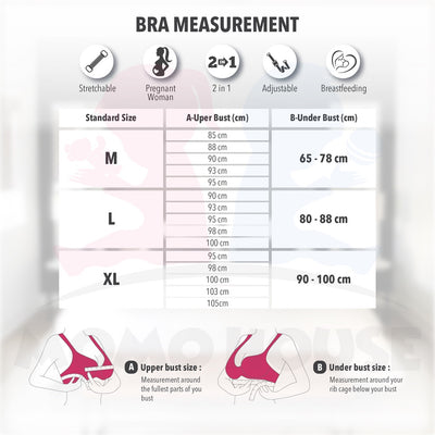 Women Maternity Nursing Bra Breastfeeding Bras With Sponge Pad Pregnant Women Feeding Bra - Hook Design