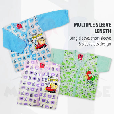 Newborn Baju Baby Infant Suit Dino Design Baju Baby(1pcs = Baju + Seluar)(33004 & 33005 & 33006 & 33007 & 33008 & 33009)