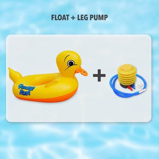 Baby Kids Inflatable Swimming Ring Toddler Float Boat Ring With Seat Pelampung Bayi - Duck Design