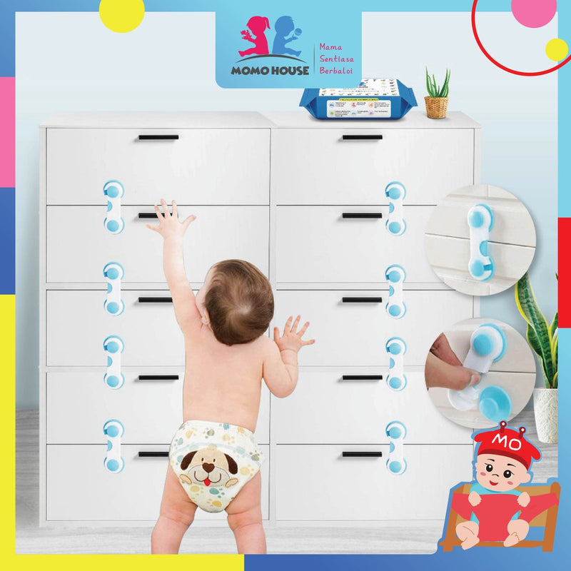 Multi-function Child Baby Safety Lock Cupboard Cabinet Door Drawer Security Lock Safety Closet Bi-fold