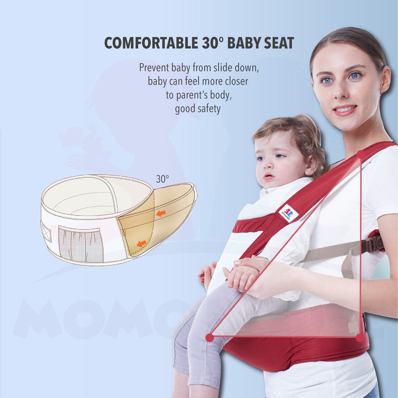 Baby Ergonomic Breathable Adjustable Carrier Hip Seat Dukung Bayi - New Design