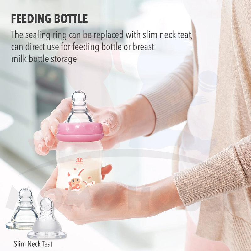 Momo House 4oz/ 6oz Breastmilk Storage Bottle Slim Neck Bottle Breast Milk Breastfeeding Bottle