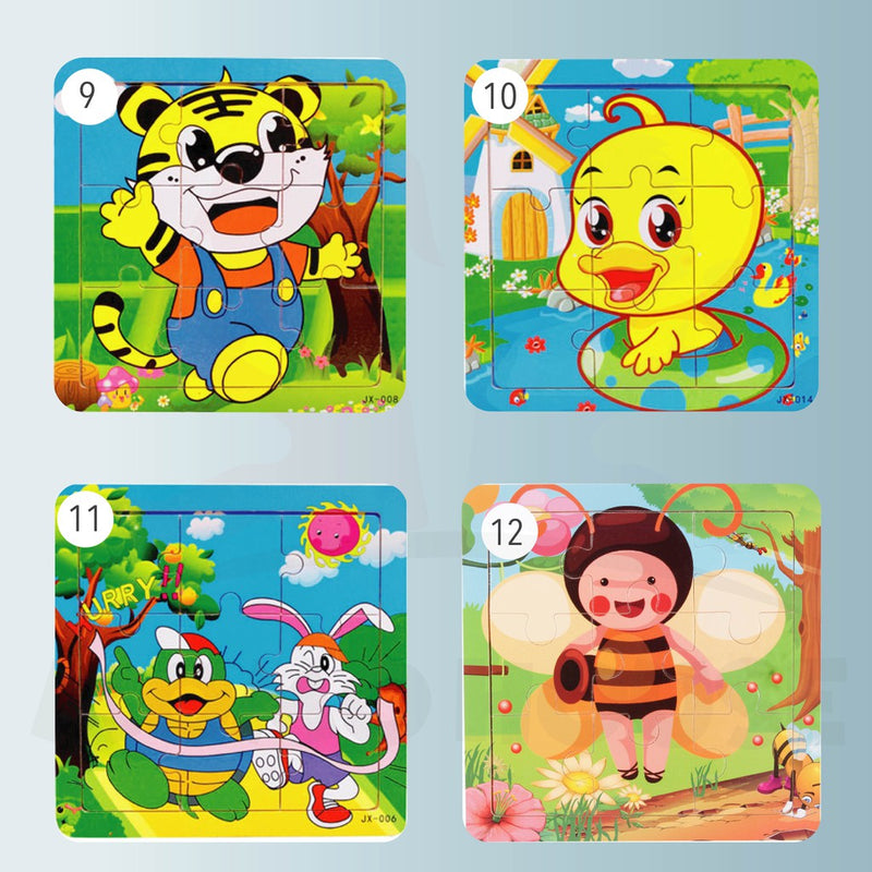 Early Learning Wooden Jigsaw Puzzle - 9 Blocks