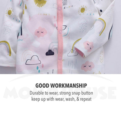 Newborn Baby Jumpsuit Boy & Girl Cute Design Long Sleeve 100% Cotton Jumpsuit Baju Kanak-Kanak Romper Jumpsuit ( MYB041)