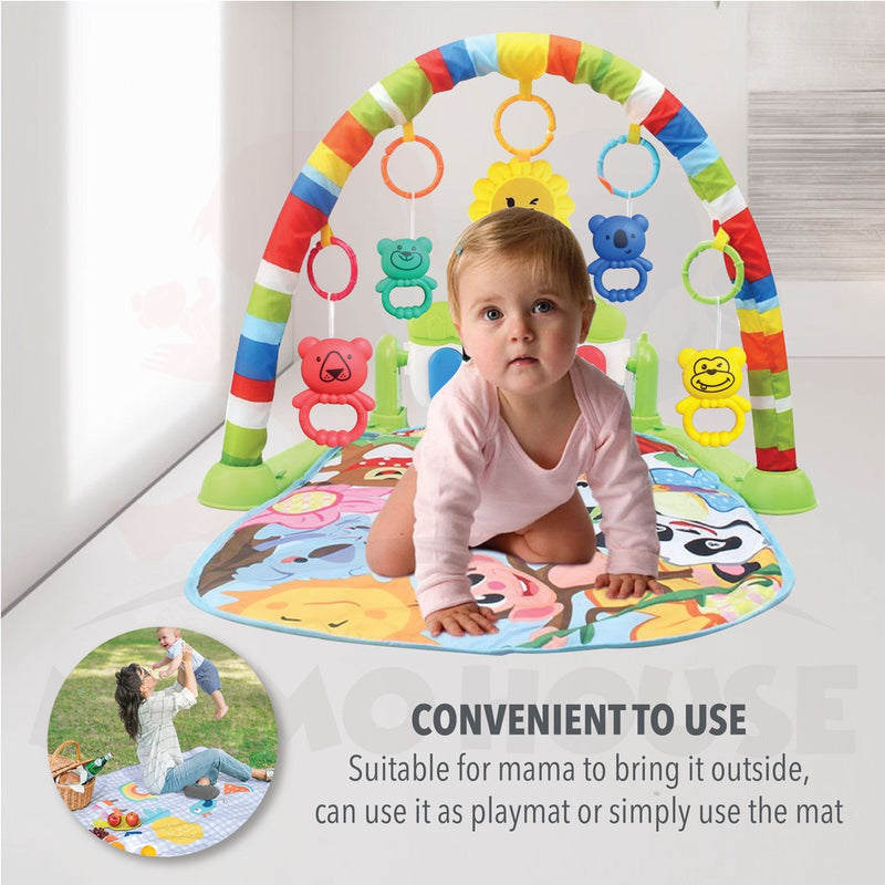 Baby Toys Colourful Musical Play Gym Playgym Play Mats Playmat - Animal