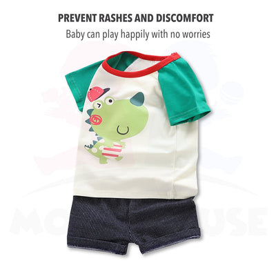 Newborn Baby Boy Clothing Shirt Short Sleeve Set (BM032)