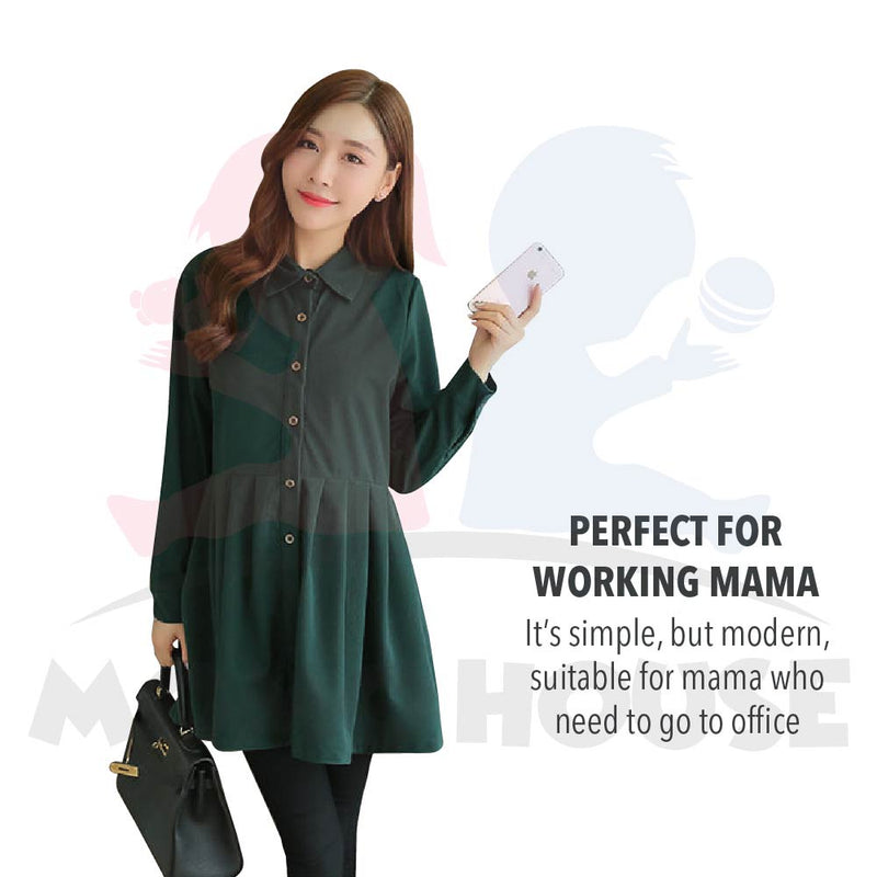 Maternity Muslimah Blouse Women Long Sleeve Muslimah Baju Mengandung Labuh Muslimah (MBM003)