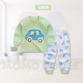 Newborn Pyjamas Baby Sleepsuit Long Sleeve Set Baju Tidur (BM003)