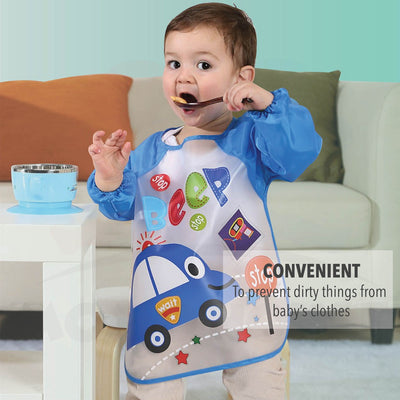 Baby Toddler Long Sleeved Waterproof Bibs