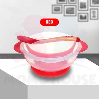 Baby Feeding Bowl with Spoon Temperature Detection Baby Food Baby Feeding Bowl Bekas Makan Bayi