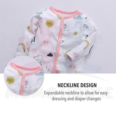 Newborn Baby Jumpsuit Boy & Girl Cute Design Long Sleeve 100% Cotton Jumpsuit Baju Kanak-Kanak Romper Jumpsuit ( MYB041)