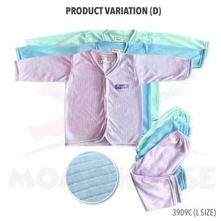 Newborn Baju Baby Infant Suit 0-3m Baju Tidur Baby (1pcs = Baju + Seluar) (Random Pick)(3906C&3907C&3908C&3909C&3905C)