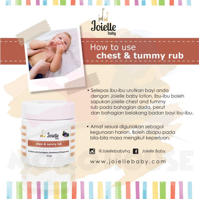 Joielle Baby Chest And Tummy Rub For Baby (60g)