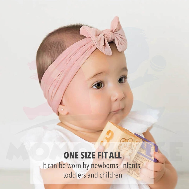 Baby Headband Cute Ribbon Newborn Baby Girls Elastic Hair Bands Soft Nylon Hair Accessories