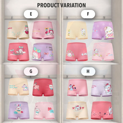 4pcs/set Baby Girl Underwear Cotton Soft Kids Girl Cotton Underwear Panties Seluar Dalam Budak Perempuan