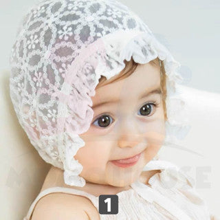 Lace Flower Baby Hat Girl Newborn Baby Cap Girl Newborn Baby Girl Hat Summer Topi Baby Girl Lace Hat Baby Summer Hat