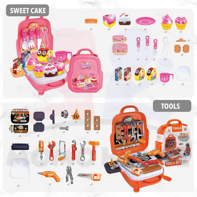 (10 Designs) Pretend Play Kids Toy Box Dream the Suitcase Tools Set