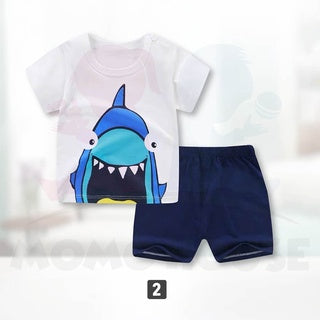 Newborn Baby T Shirt Short Sleeve Set (BM029)