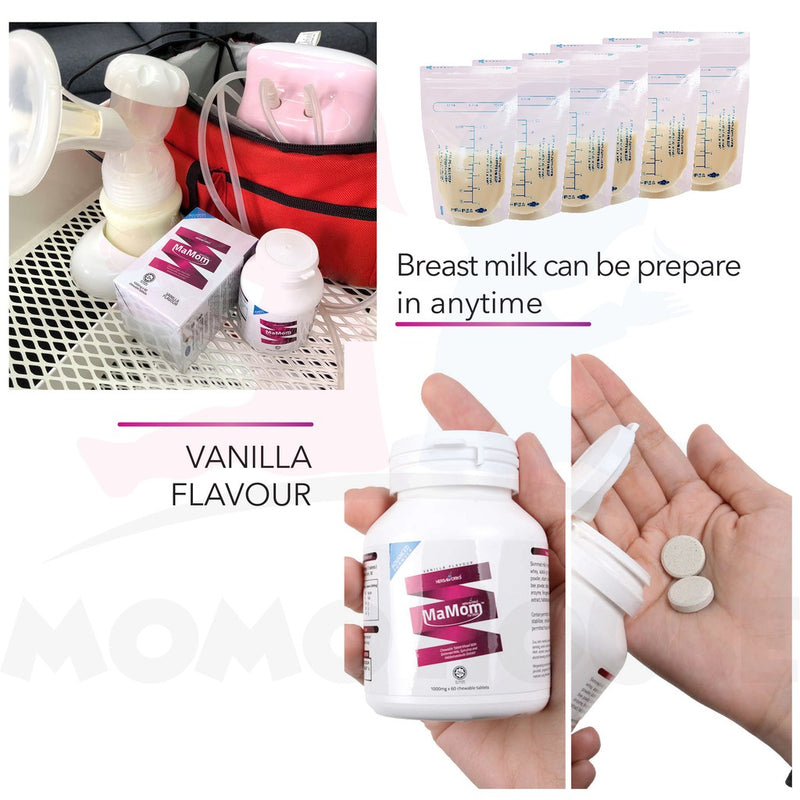 Original Mamom Milk Booster Milkbooster Penghasilan Susu 60 Tablets